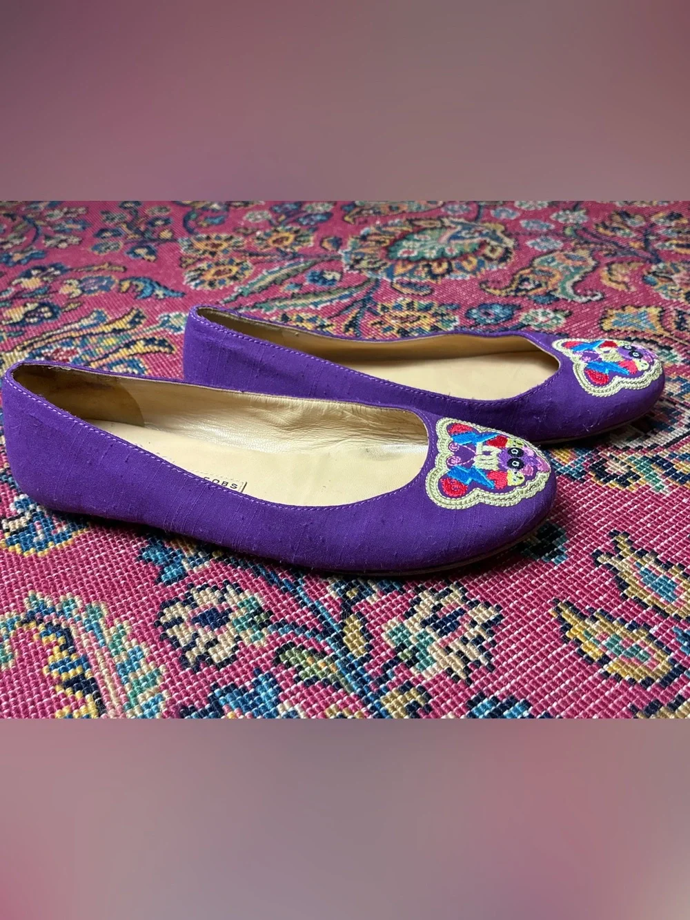 Marc by Marc Jacobs Embroidered Ballet Flats